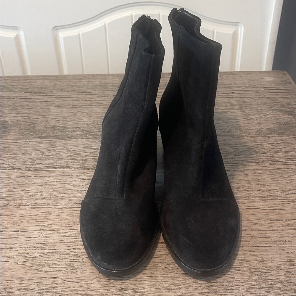 rag & bone‎ Wesley Suede Bootie Black Size EU 36 1/2